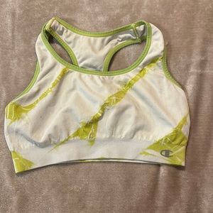 Champion Green/Lt.Green Tie-Die Sports Bra Sz: Small 💚
